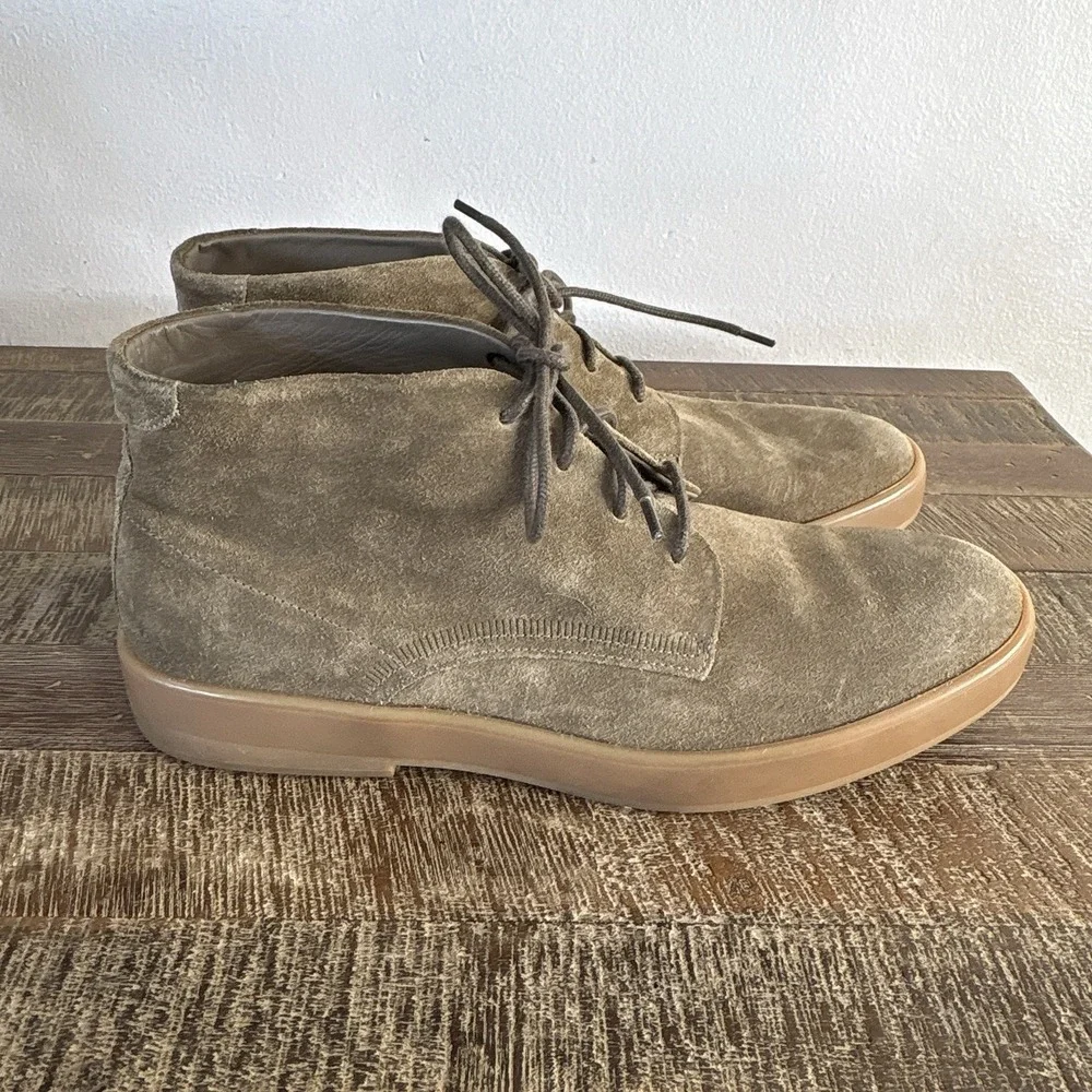 Allen Edmonds Driggs Suede Chukka Boots 9.5 US 43.5 EU Lace Up Comfort Green